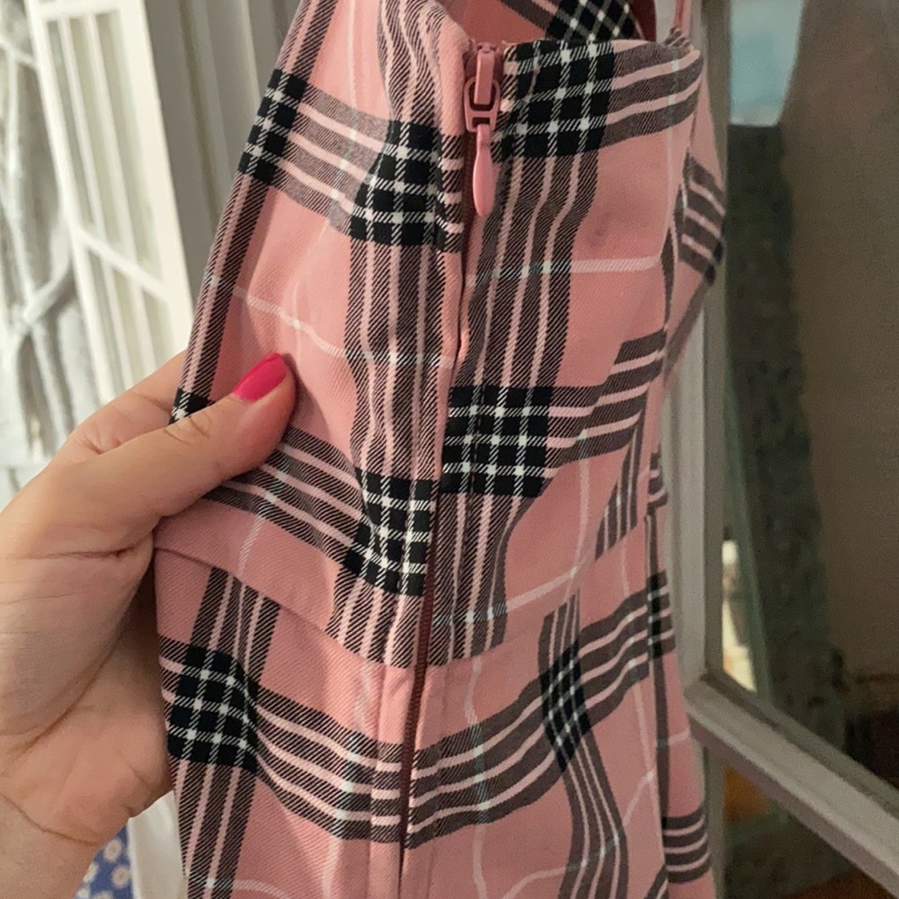 H&M plaid pink dress - Picture 3 of 5
